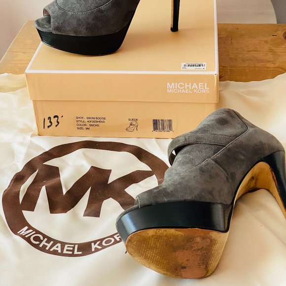 Michael Kors Gray Eboni Bootie - Picture 4 of 5